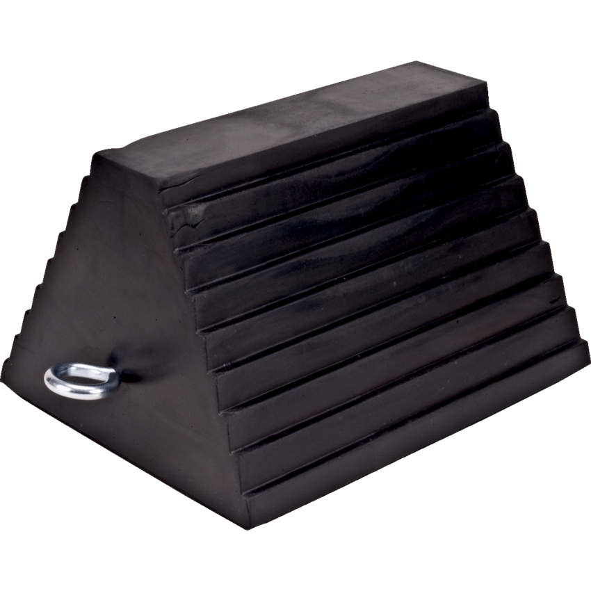 Kleton® Rubber Wheel Chock w/Eye Bolt 9"W x 6