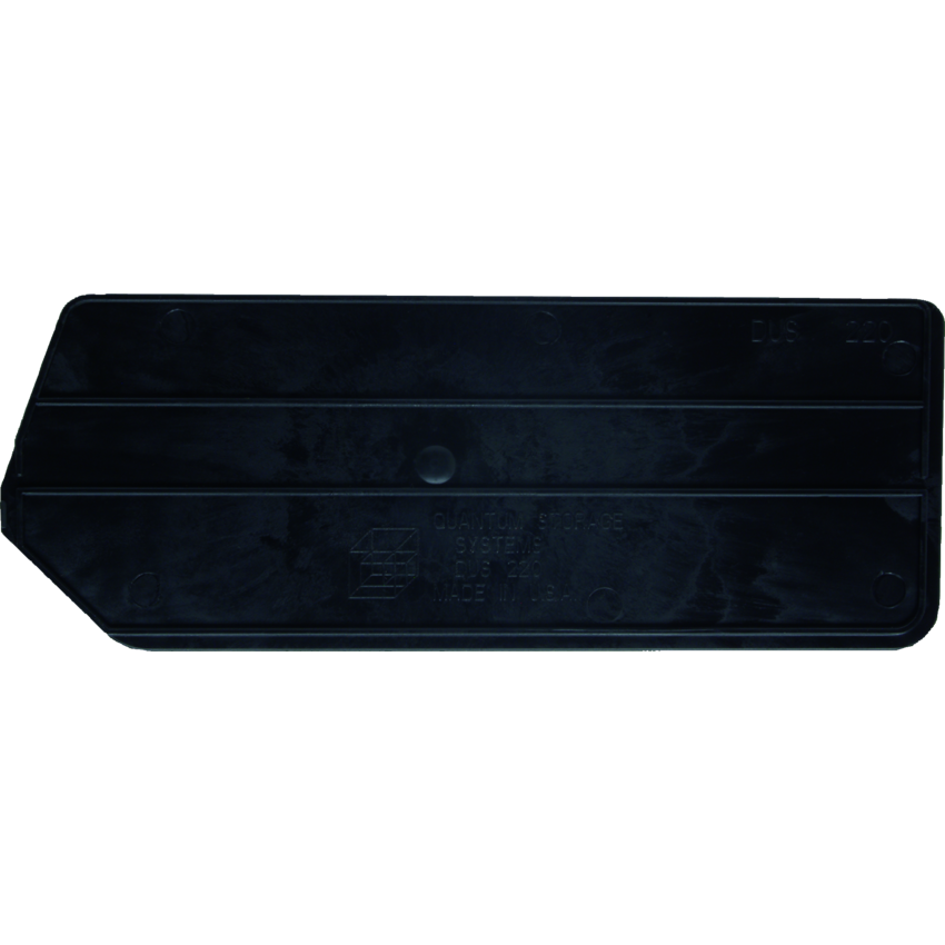 Quantum™ Stack and Hang Bin Divider 4-1/8"W x 7-3/8"D x 3"H Black 6/ctn