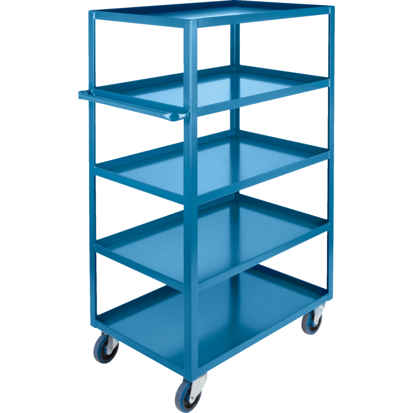 Kleton® Heavy-Duty Shelf Truck 5 Shelves 18"W x 33"D x 61"H Blue