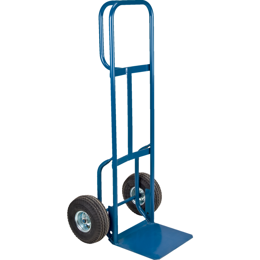 Kleton® Deluxe 12" Nose Plate Hand Truck P-Handle 700 lb capacity