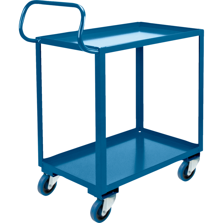 Kleton® Ergonomic Shelf Truck 800 lbs Capacity Blue