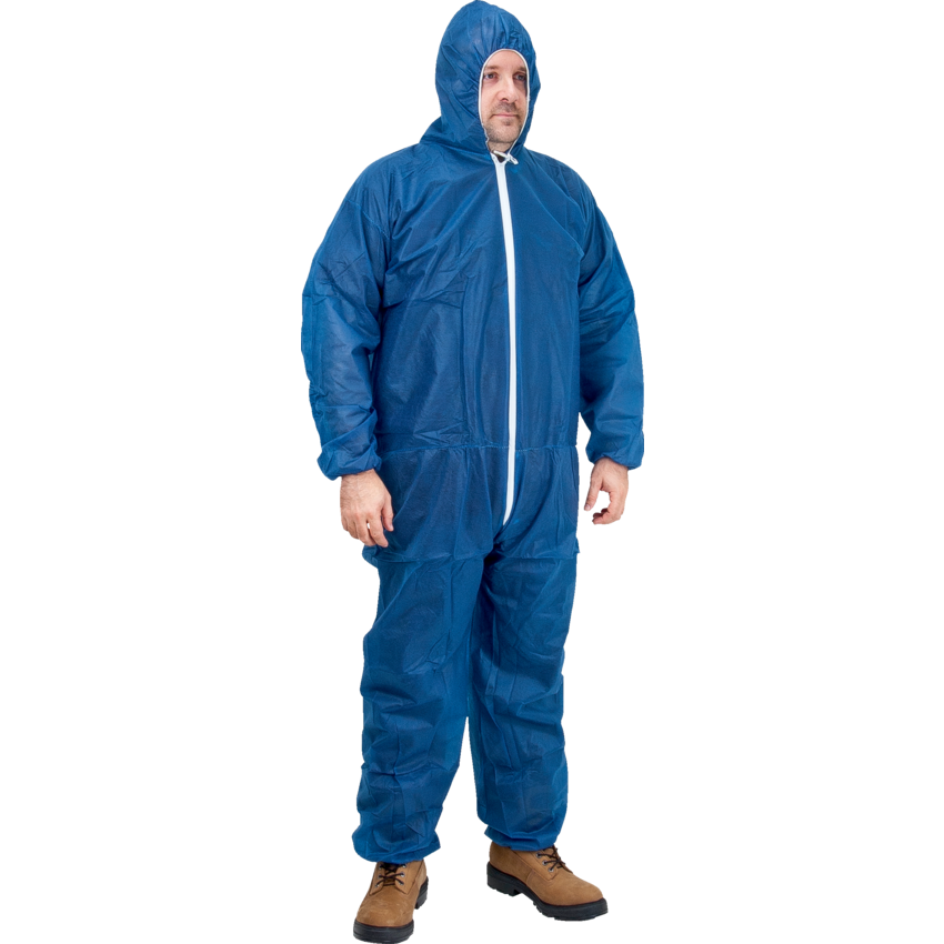 Zenith® Polypropylene Coverall Large Dark Blue