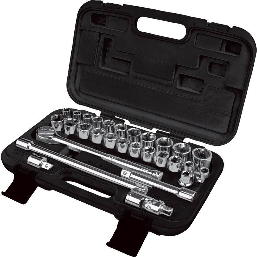 Aurora Tools® 29-Piece 1/2" Drive S.A.E/Metric Socket Set