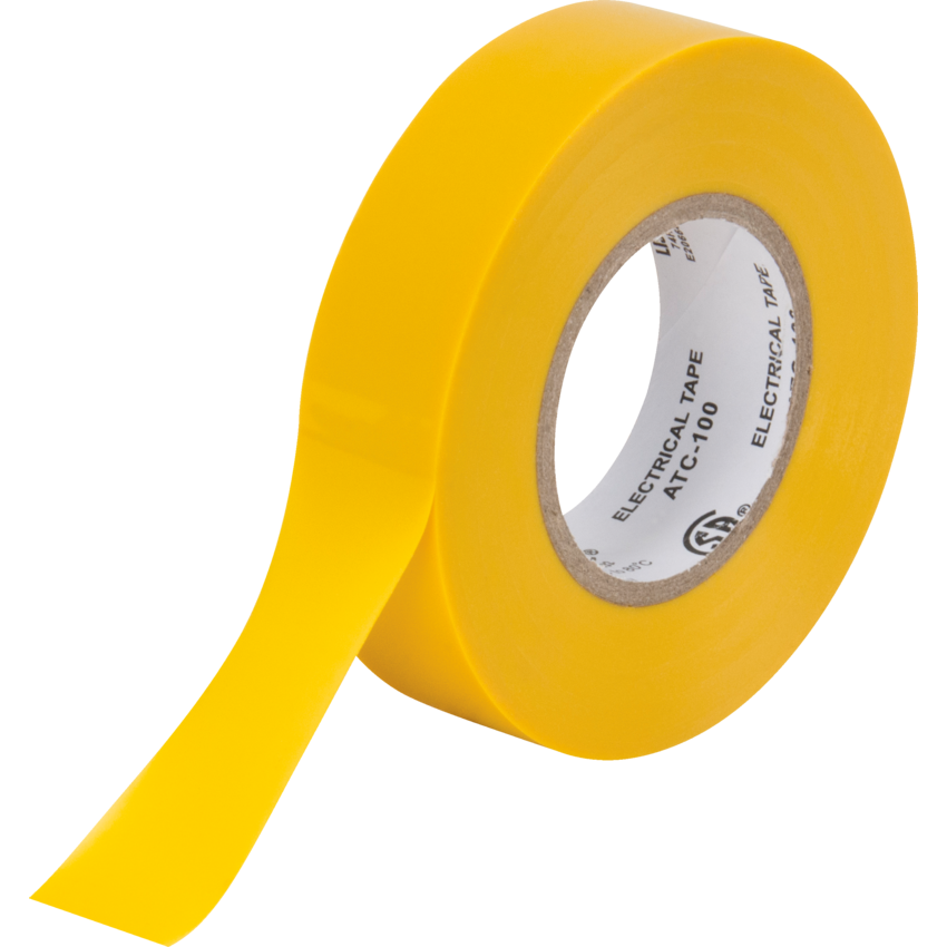 Aurora Tools® Electrical Tape 3/4" (19 mm x 18 m) Yellow