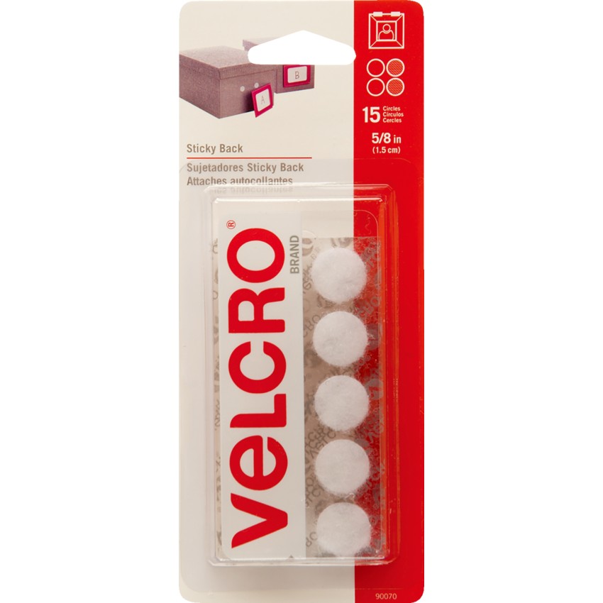 Velcro® Sticky Back™ Fasteners 5/8" Coins 15/pkg