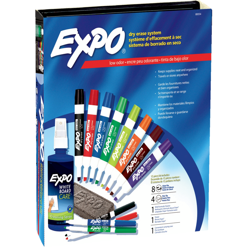 Expo® Low Odour Dry Erase Set