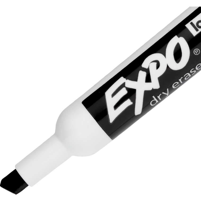 Expo® Low Odour Dry Erase Markers Chisel Black 36/box