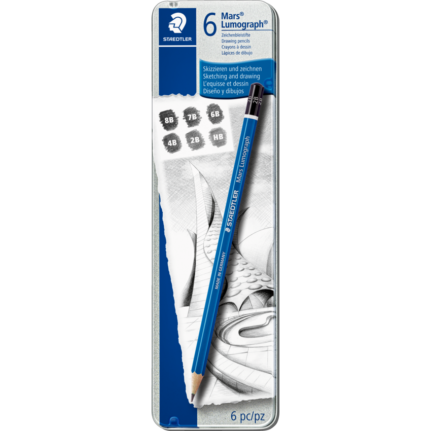 Staedtler® Lumograph Pro Quality Drafting Pencils 6/set