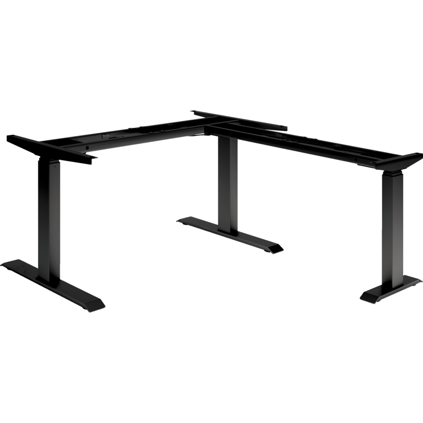 HDL® Cleo Series Electric Height Adjustable Table Base 3-Leg Black