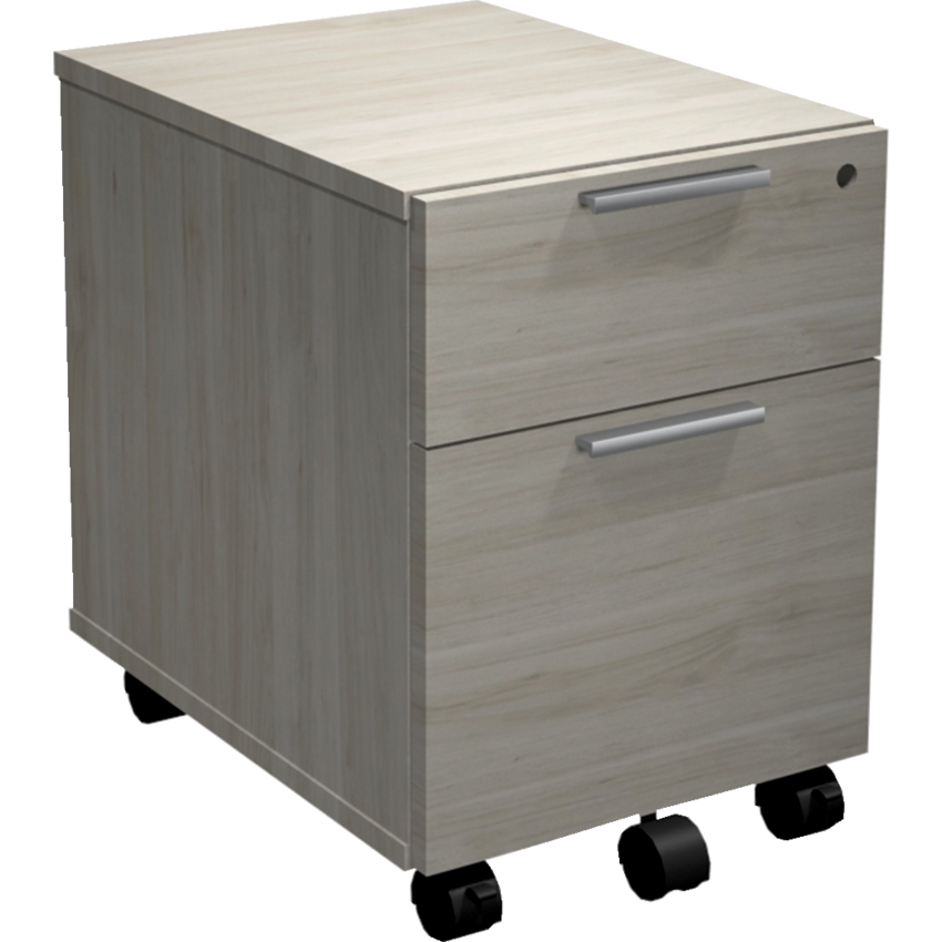 Heartwood Innovation Series Laminate Mobile File Pedestal Box/File Winter Wood