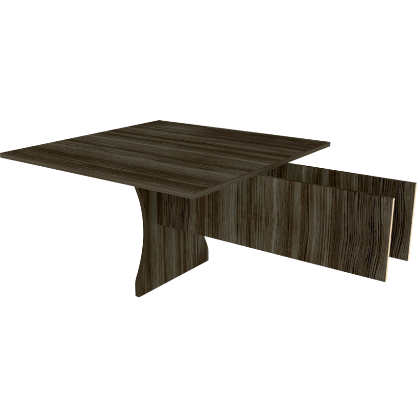 HDL® Innovations Series Boardroom Table 48" Extension Grey Dusk