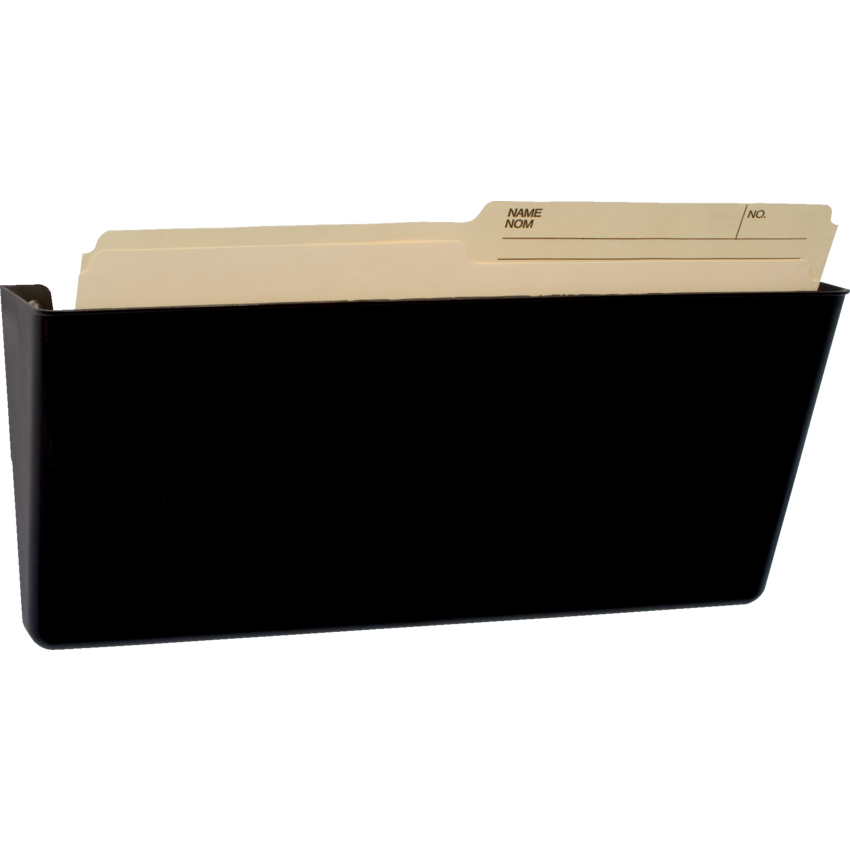 Storex® Unbreakable Wall Pocket Legal Black