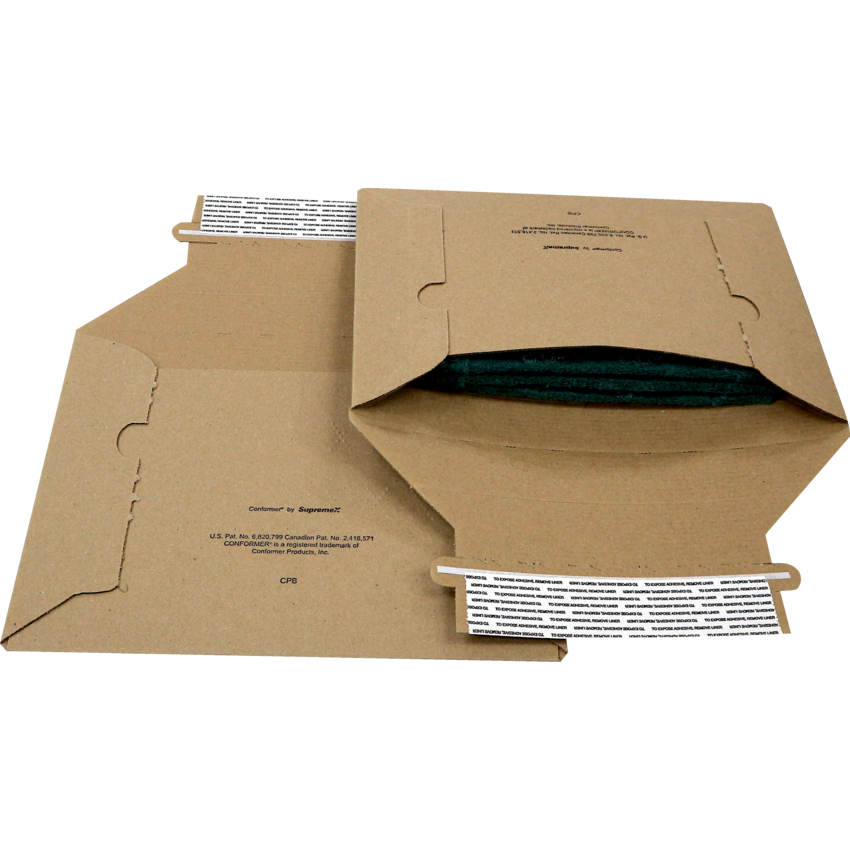 Supremex Conformer® Corrugate 9-1/4" x 12-1/4" Natural Kraft 25/pkg