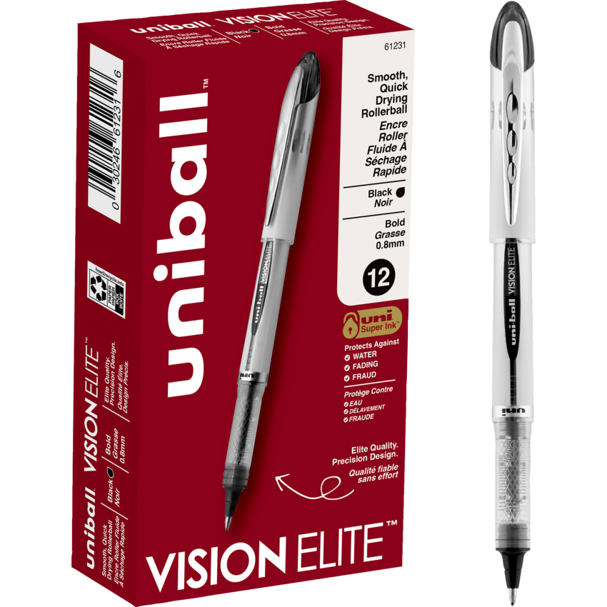 uni-ball® Vision Elite™ Roller Pen 0.8 mm Black