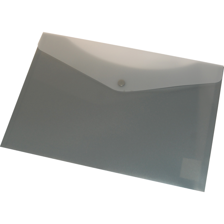 VLB FileMode Frosted Poly Envelope 13-1/4" x 9" Letter Charcoal