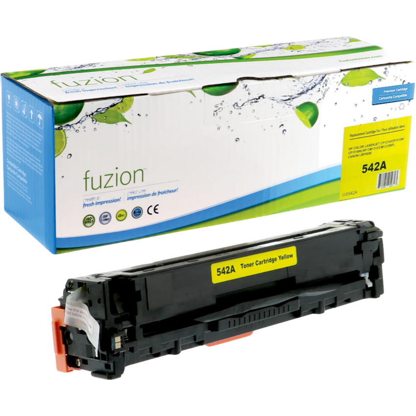 fuzion™ Compatible Laser Cartridges (HP OEM# CB542A, 125A) Yellow