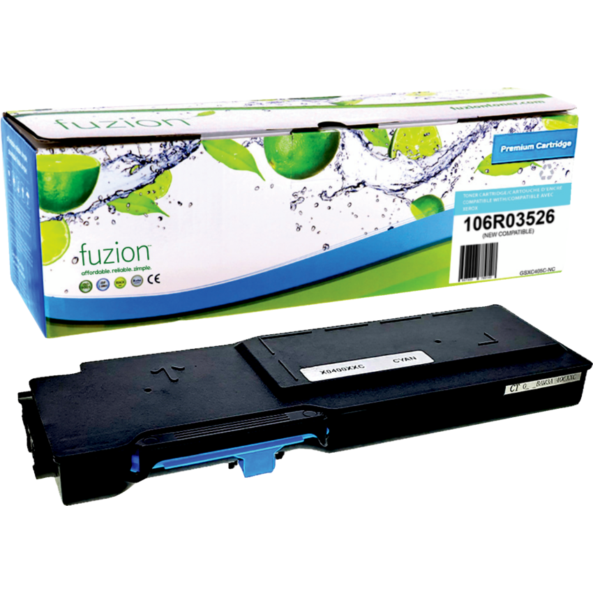 fuzion™ Compatible Laser Cartridges Xerox (OEM# 106R03526) High Yield Cyan