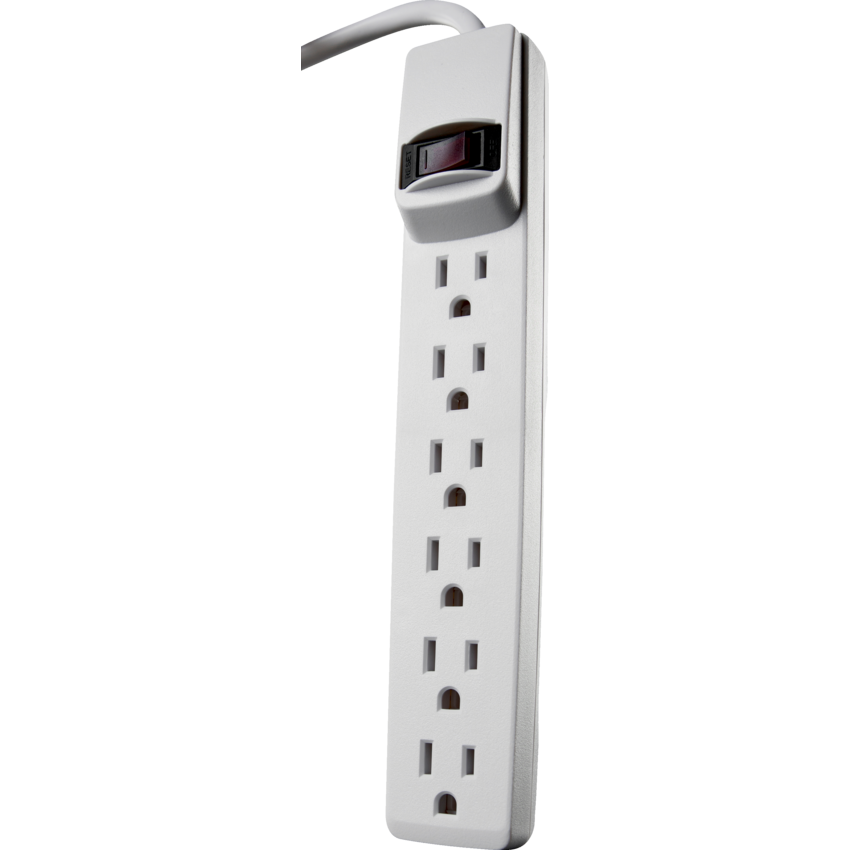 Woods® 6-Outlet Power Strip White