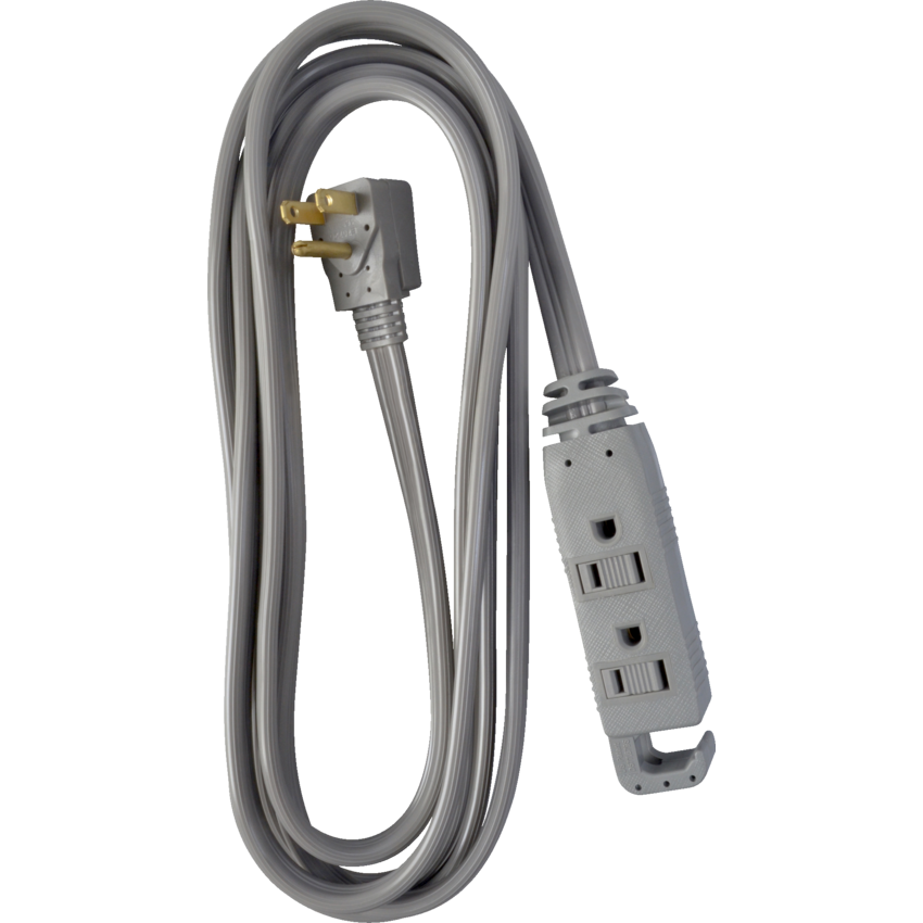 Woods® Medium Duty Extension Cord 3 m/9.8 ft. Grey