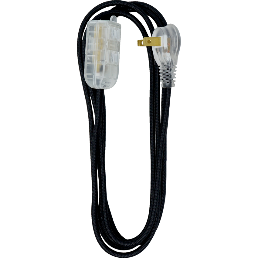 Woods® 16/2 SPT Fabric Cord 8' Black