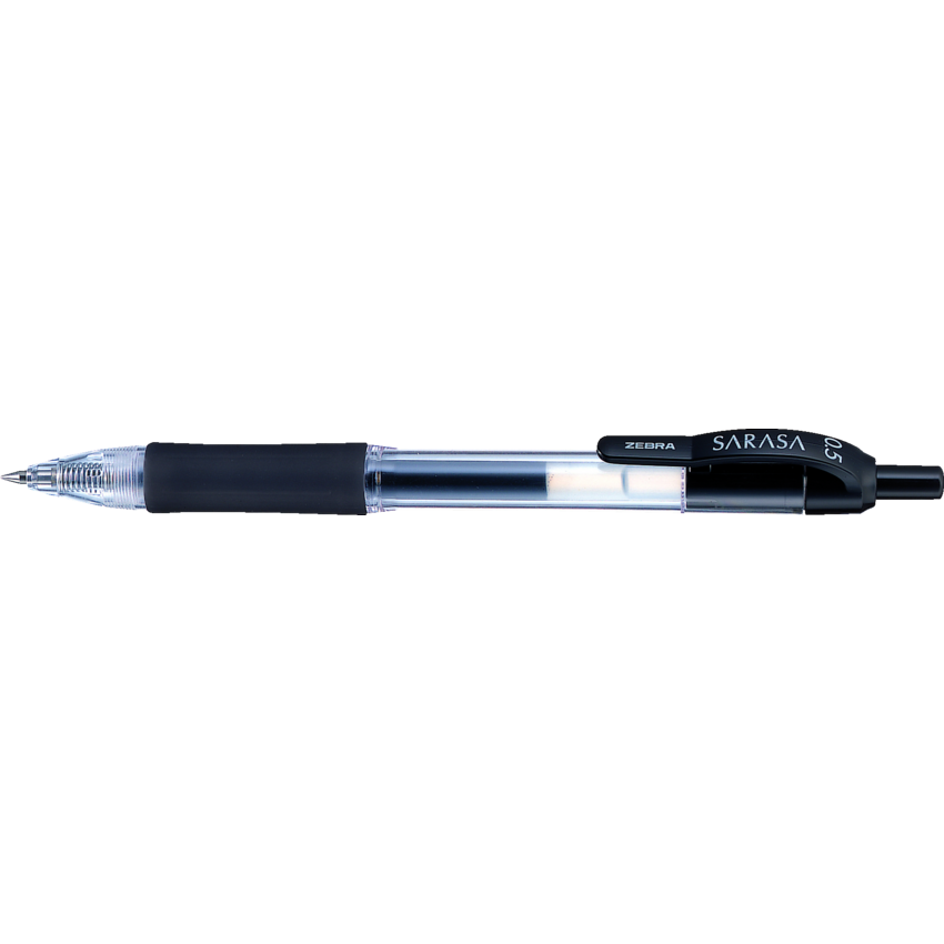 Zebra Sarasa™ Retractable Gel Pen 0.5 mm Black 12/box