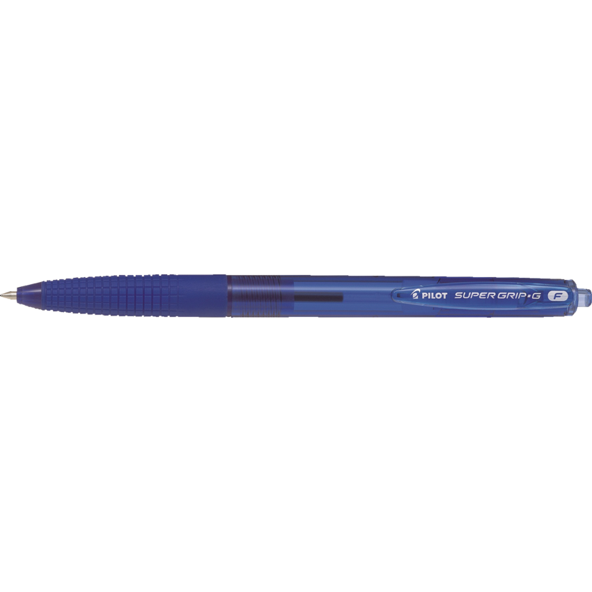 Pilot® Super Grip-G Retractable Ball Point Pen Fine Blue 12/box