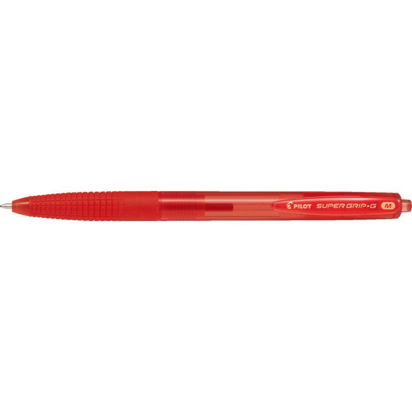 Pilot® Super Grip-G Retractable Ball Point Pen Medium Red 12/box