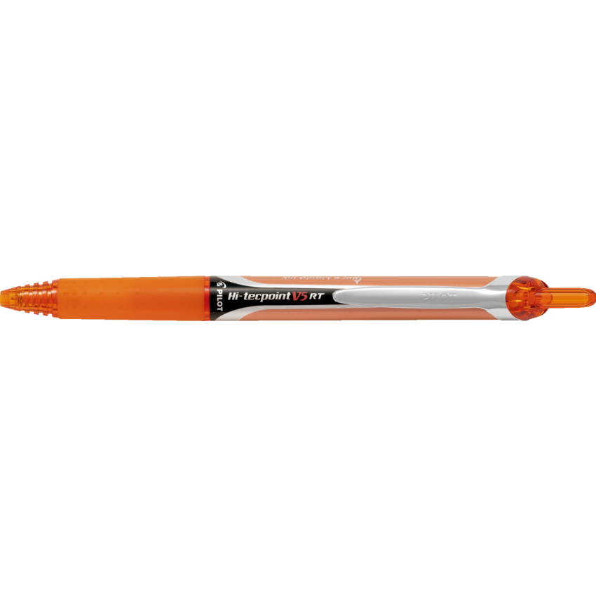 Pilot® Hi-Tecpoint Retractable Roller Pens 0.5 mm Orange