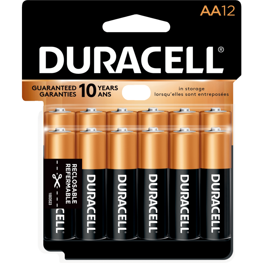 Duracell® CopperTop® Batteries "AA", 12/pkg