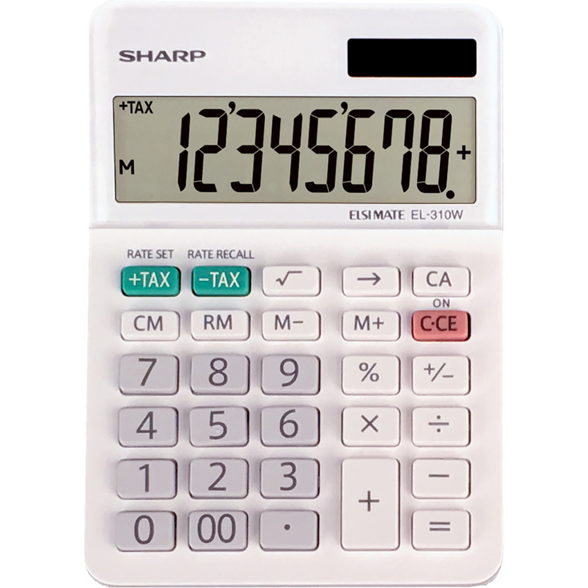 Sharp EL310W Desktop Calculator 8 Digit