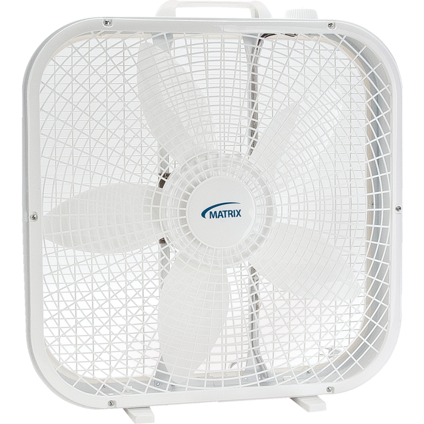 Matrix® 20" Box Fan Top-mounted 3-speed control