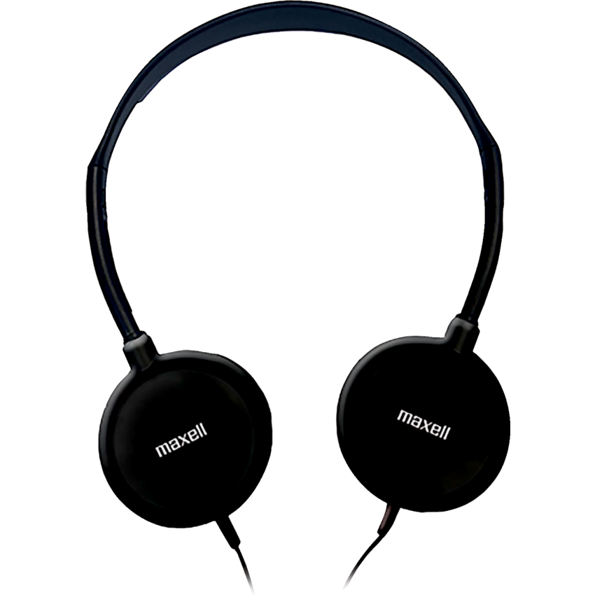 Maxell HP-200 Stereo Headphones Silver