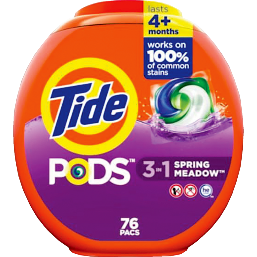 Tide® 3 in 1 Laundry Pods™ Spring Meadow 76/pkg