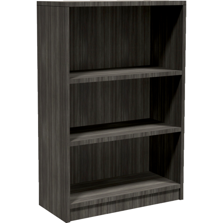 Heartwood Innovations Bookcase 3-Shelf  32"W x 14"D x 48"H Grey Dusk