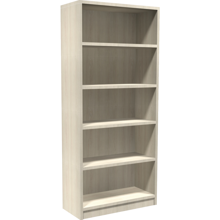 Heartwood Innovations Bookcase 5-Shelf  32"W x 14"D x 72"H Winter Wood