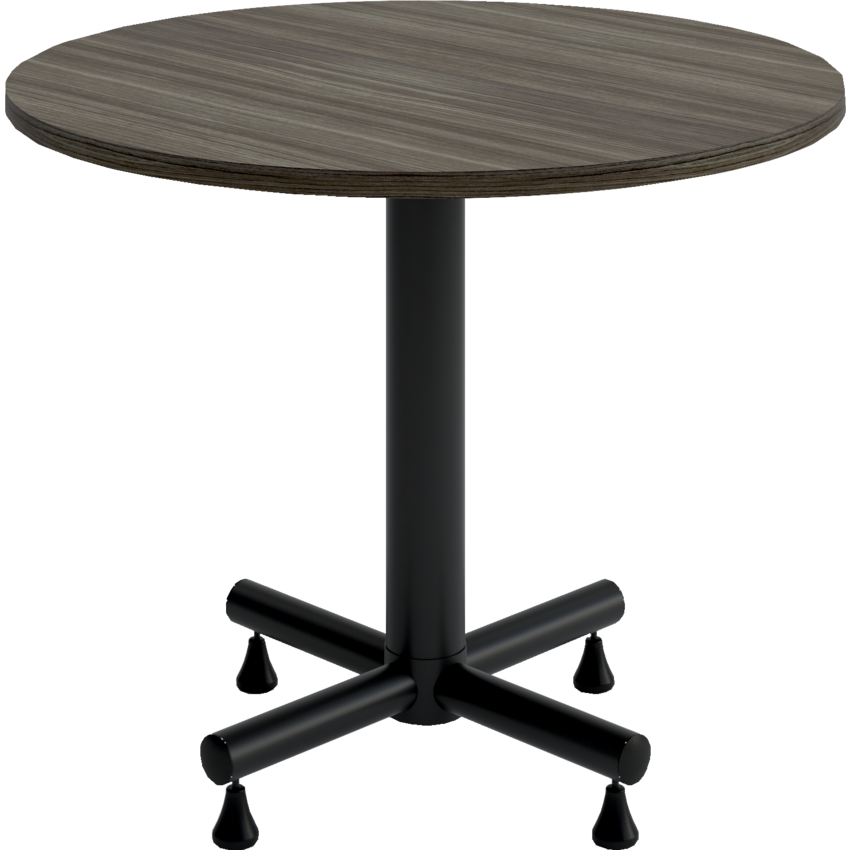 Heartwood Innovations 36" Round Cafeteria Table Grey Dusk