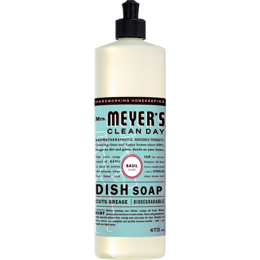 Mrs. Meyer's® Clean Day Dish Soap Basil Scent 473 mL