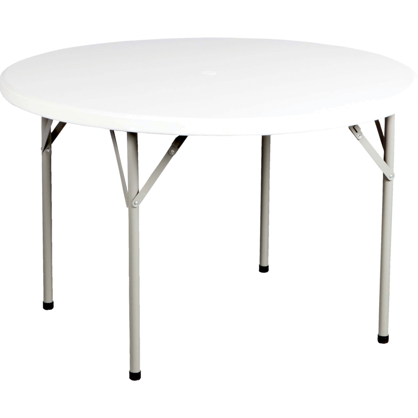 HDL® Toughlite Round Folding Table 45" x 29"H Granite